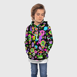 Толстовка-худи детская ACID, цвет: 3D-белый — фото 2