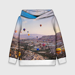 Толстовка-худи детская Воздушные Шары!, цвет: 3D-белый