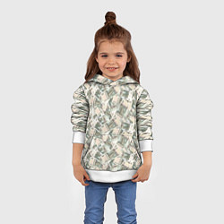 Толстовка-худи детская Банкноты 10 рублей, цвет: 3D-белый — фото 2