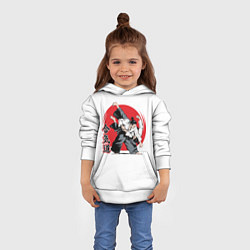Толстовка-худи детская Айкидо Aikido, цвет: 3D-белый — фото 2