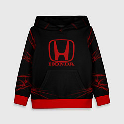 Толстовка-худи детская Honda - Тонкие линии, цвет: 3D-красный