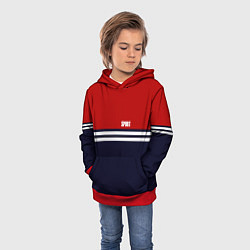 Толстовка-худи детская Sport Спорт, цвет: 3D-красный — фото 2