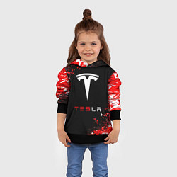 Толстовка-худи детская Tesla sport auto, цвет: 3D-черный — фото 2