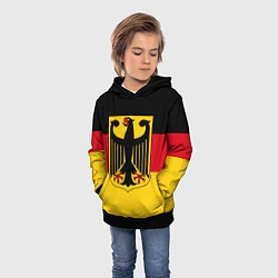 Толстовка-худи детская Германия - Germany, цвет: 3D-черный — фото 2