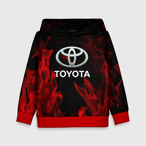 Детская толстовка Toyota Red Fire / 3D-Красный – фото 1