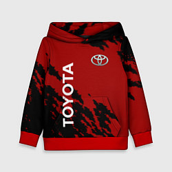 Толстовка-худи детская Toyota - Летучие мыши, цвет: 3D-красный