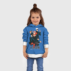 Толстовка-худи детская Magic team here, цвет: 3D-белый — фото 2