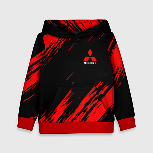 Детская толстовка Mitsubishi Texture Red / 3D-Красный – фото 1