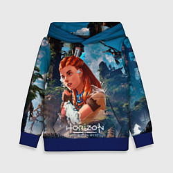 Толстовка-худи детская Aloy Horizon, цвет: 3D-синий