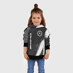 Толстовка-худи детская МЕРСЕДЕС AMG Краски, цвет: 3D-черный — фото 2