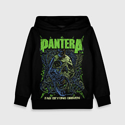 Толстовка-худи детская Pantera green череп, цвет: 3D-черный