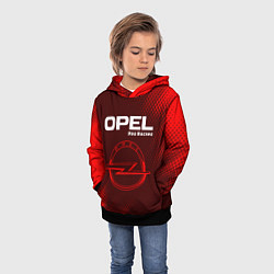 Толстовка-худи детская OPEL Pro Racing - Абстракция, цвет: 3D-черный — фото 2
