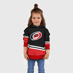 Толстовка-худи детская Carolina Hurricanes , Каролина Харрикейнз, цвет: 3D-красный — фото 2