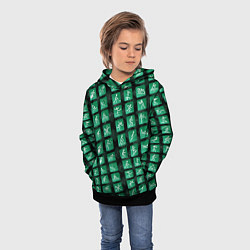 Толстовка-худи детская Люблю спорт Разный спорт, цвет: 3D-черный — фото 2