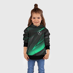 Толстовка-худи детская MERCEDES-BENZ AMG NEON STRIPES PETRONAS, цвет: 3D-черный — фото 2