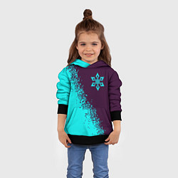 Толстовка-худи детская ГЕНШИН ИМПАКТ - КРИО Арт, цвет: 3D-черный — фото 2