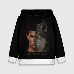 Толстовка-худи детская Джейкоб Блэк, цвет: 3D-белый