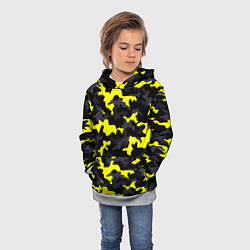 Толстовка-худи детская Black Camo, цвет: 3D-меланж — фото 2