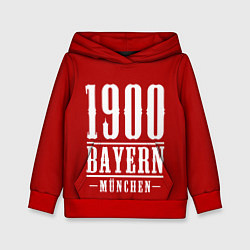 Толстовка-худи детская Бавария Bayern Munchen, цвет: 3D-красный