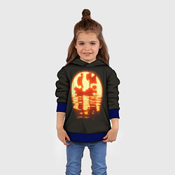 Толстовка-худи детская Саузенд Санни Ван Пис, цвет: 3D-синий — фото 2