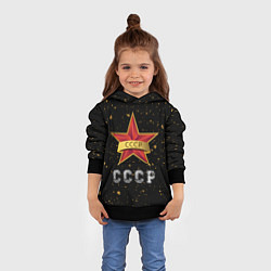 Толстовка-худи детская СССР Краска, цвет: 3D-черный — фото 2