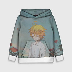 Толстовка-худи детская Милашка Эмма, цвет: 3D-белый