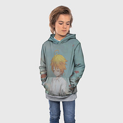Толстовка-худи детская Милашка Эмма, цвет: 3D-меланж — фото 2