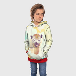 Толстовка-худи детская Dream come true!, цвет: 3D-красный — фото 2