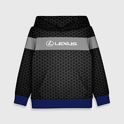 Толстовка-худи детская Lexus соты, цвет: 3D-синий