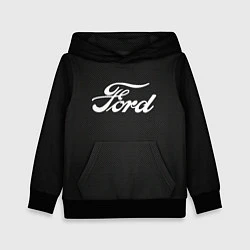 Толстовка-худи детская Ford форд крбон, цвет: 3D-черный