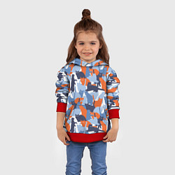 Толстовка-худи детская Домашние Питомцы Кошки, цвет: 3D-красный — фото 2