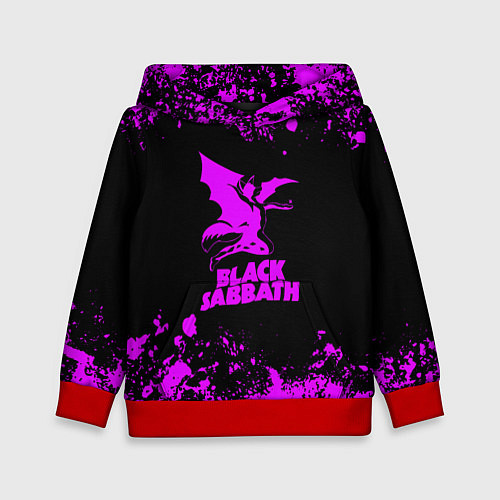 Детская толстовка Black Sabbath metal / 3D-Красный – фото 1