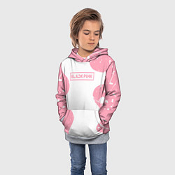 Толстовка-худи детская Black pink, цвет: 3D-меланж — фото 2