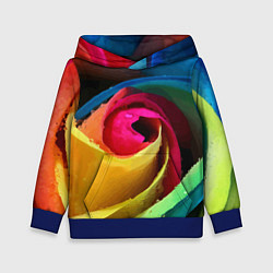 Толстовка-худи детская Роза fashion 2022, цвет: 3D-синий