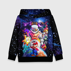 Толстовка-худи детская Super Mario Odyssey Space Video game, цвет: 3D-черный