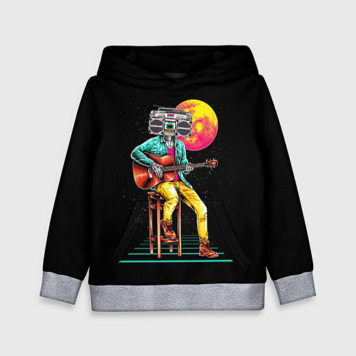Детская толстовка РОБОТ МАГНИТОФОН / 3D-Меланж – фото 1