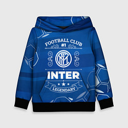 Толстовка-худи детская Inter FC 1, цвет: 3D-черный