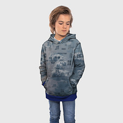 Толстовка-худи детская BTS Дискография, цвет: 3D-синий — фото 2