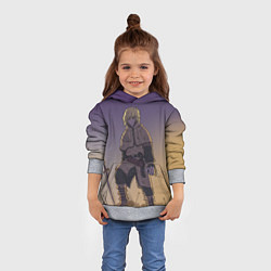 Толстовка-худи детская Торфинн на холме, цвет: 3D-меланж — фото 2