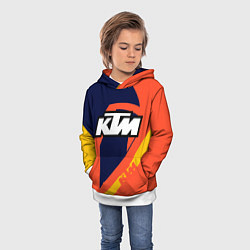 Толстовка-худи детская KTM VINTAGE SPORTWEAR, цвет: 3D-белый — фото 2