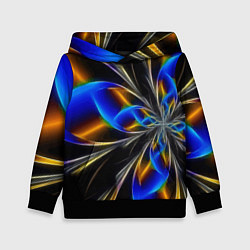 Толстовка-худи детская Neon vanguard pattern Fashion 2023, цвет: 3D-черный