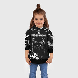 Толстовка-худи детская The Neighbourhood Rock Cat, цвет: 3D-черный — фото 2