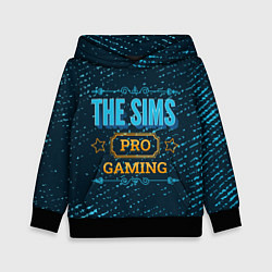 Толстовка-худи детская The Sims Gaming PRO, цвет: 3D-черный