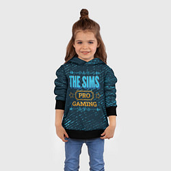 Толстовка-худи детская The Sims Gaming PRO, цвет: 3D-черный — фото 2