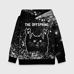 Толстовка-худи детская The Offspring Rock Cat, цвет: 3D-черный