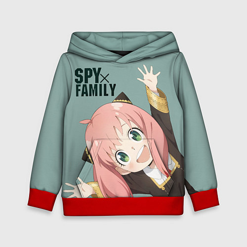 Детская толстовка Аня Форджер Spy Family / 3D-Красный – фото 1