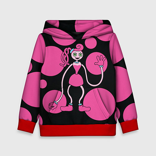 Детская толстовка Mommy Long Legs Мама длинные ноги / 3D-Красный – фото 1