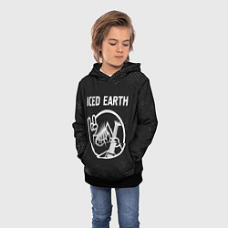 Толстовка-худи детская Iced Earth - КОТ - Гранж, цвет: 3D-черный — фото 2