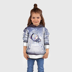 Толстовка-худи детская Genshin Impact - Qiqi, цвет: 3D-белый — фото 2