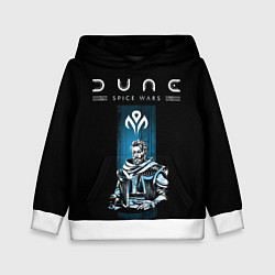 Толстовка-худи детская Dune: Spice Wars фракция контрабандисты, цвет: 3D-белый